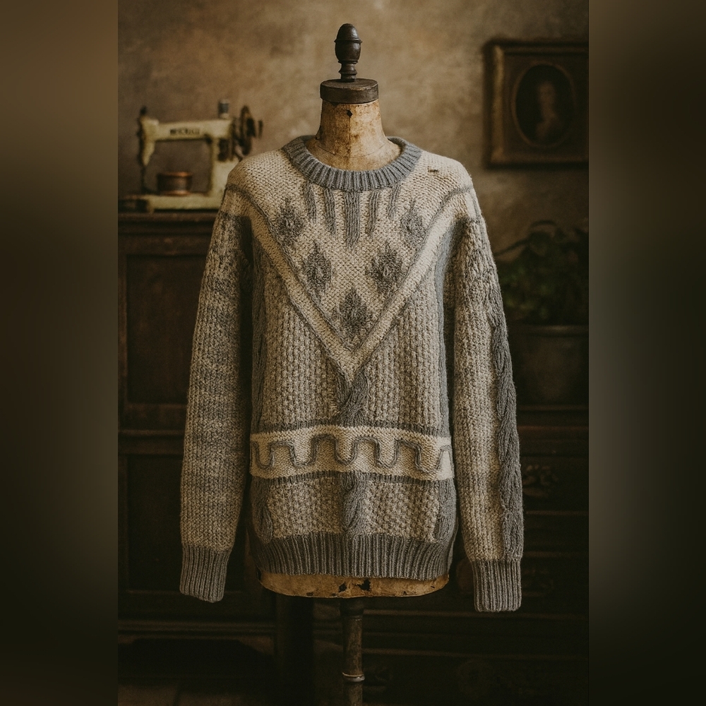 Vintage Forum Textured Knit Sweater – Size M